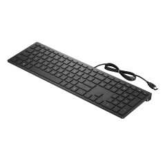 HP Pav Wired Keyboard 300 - Ultimate Typing Experience with Superior Comfort | 4CE96AA#ABU